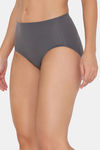 Zivame Medium Rise Full Coverage No Visible Panty Line Hipster - Forged Iron — thumbnail 3